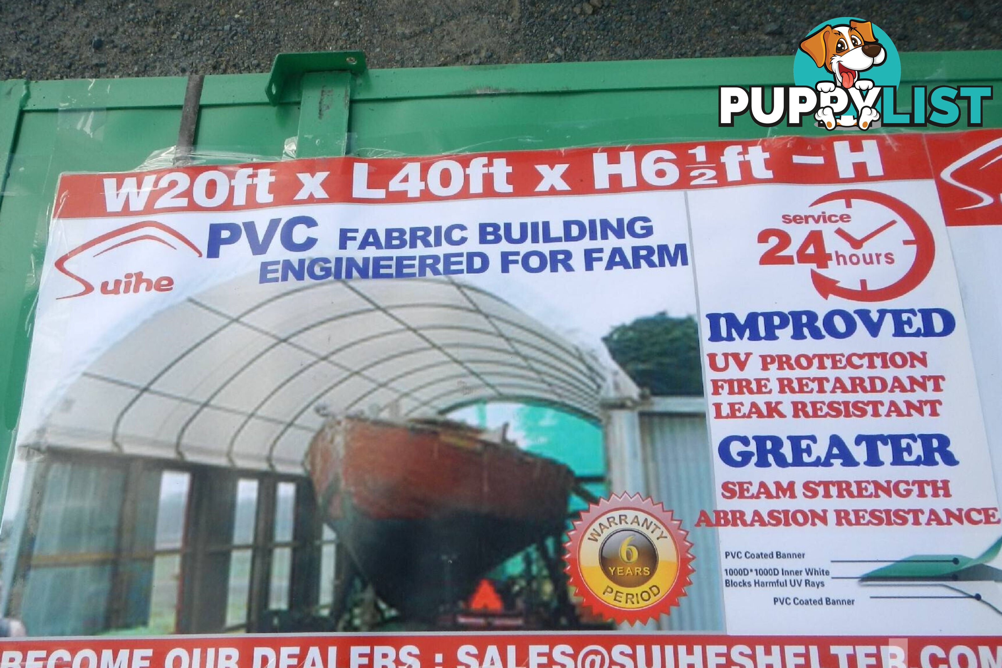 New 6m x 12m Container Shelter Workshop Igloo Dome