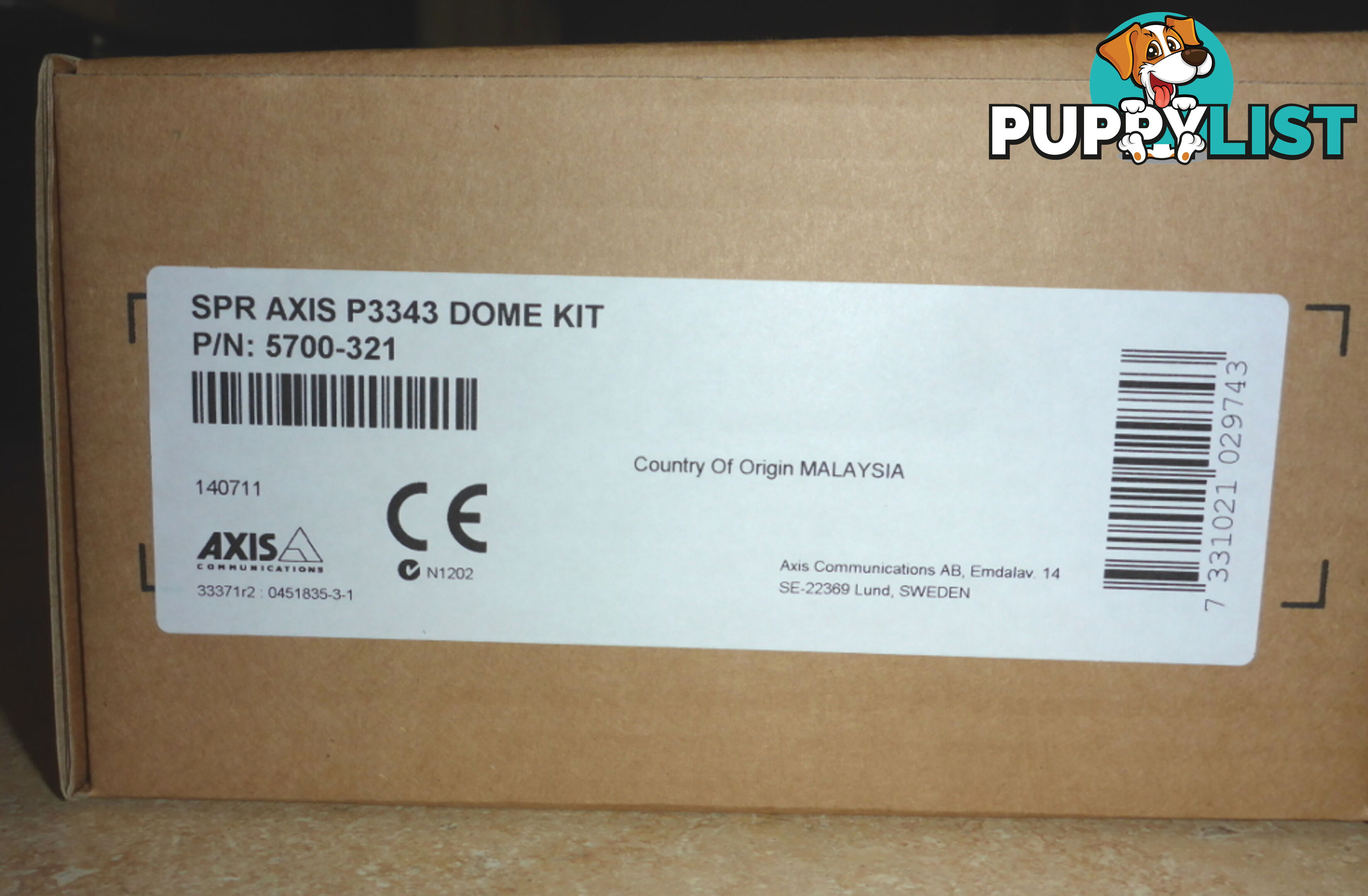 New Axis P3343 Surveillance Camera Dome Kit 5700-321