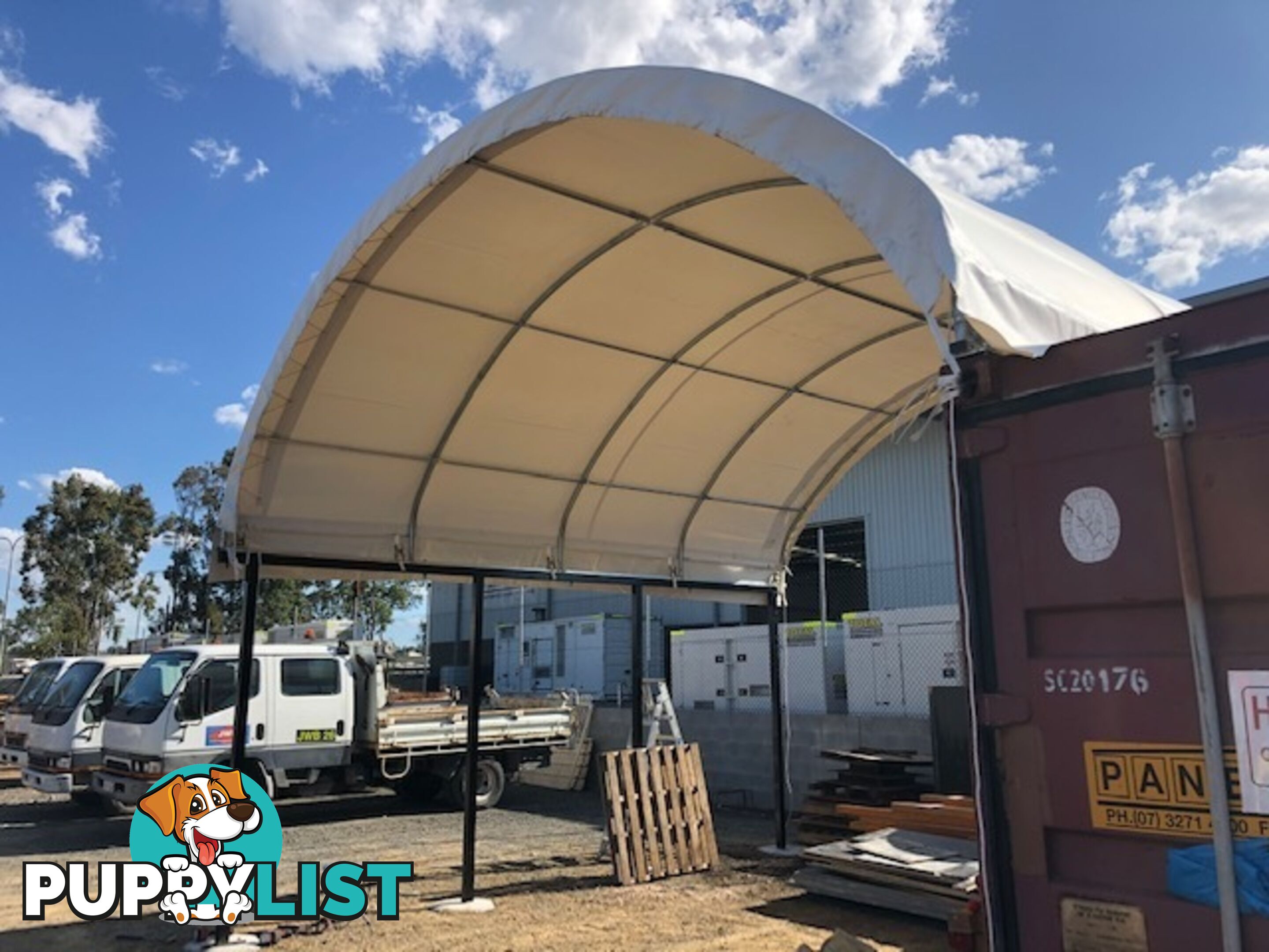 New 6m x 6m Container Shelter Workshop Igloo Dome