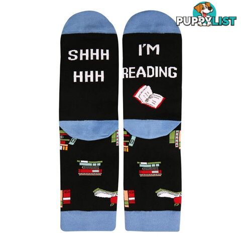 Shh I'm Reading Socks