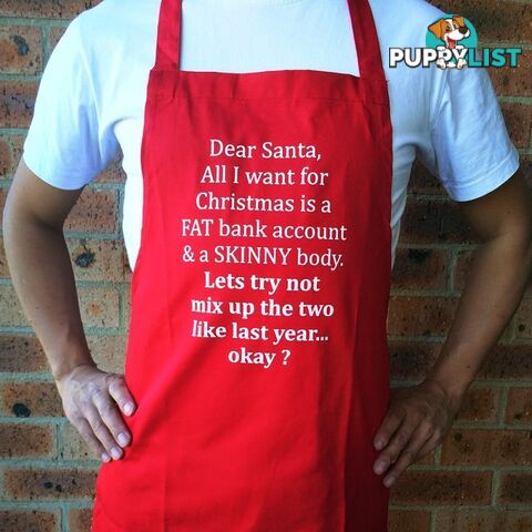 Dear Santa Christmas Apron