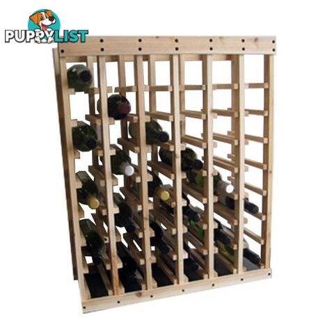 48 Bottle Pine Wood Stackable Wine Rack