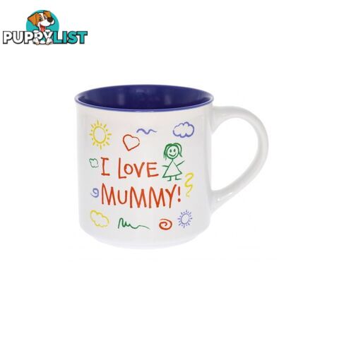 I Love Mummy Kid Art Mug