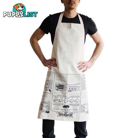 BBQ Cooking Guide Apron by John Caswell