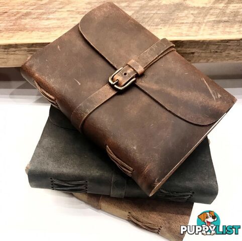 Buckle Genuine Leather Journal by Indepal Leather