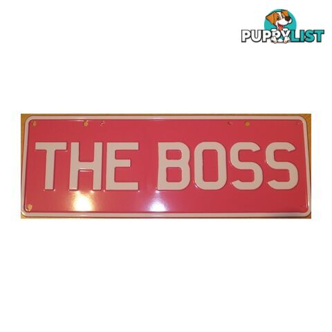 The Boss Novelty Number Plate