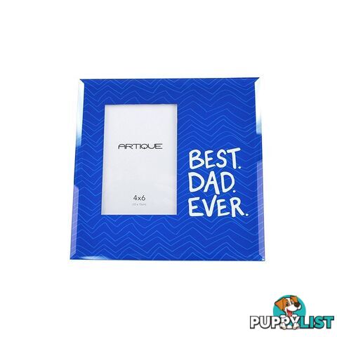 Best Dad Ever Glass Photo Frame