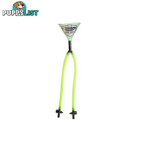 Double Tube Glow-in-the-Dark Beer Bong by Head Rush