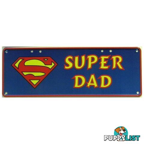 Super Dad Number Plate