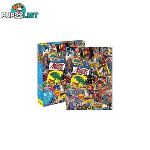 DC Comics Superman Retro Collage 1000pc Jigsaw Puzzle