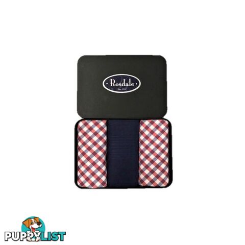 Classic Men's Hankies in a Tin by Rosdale