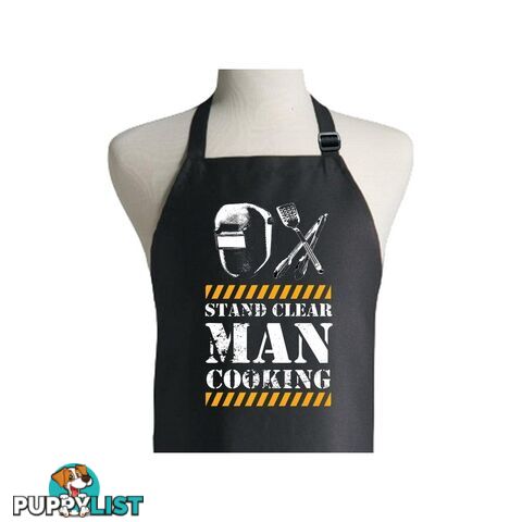 Stand Clear Man Cooking Apron