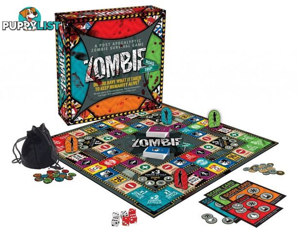 Zombie Road Trip Board Game