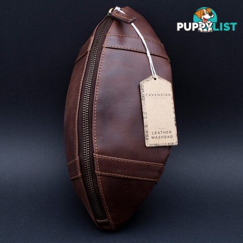 Genuine Leather Rugby Washbag