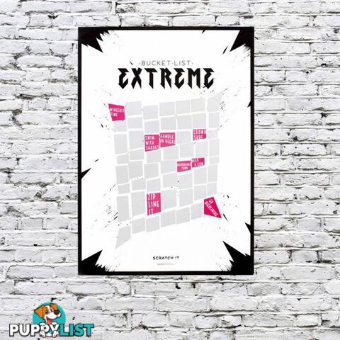 The Ultimate Bucket List Extreme Scratch & Reveal Challenge Poster