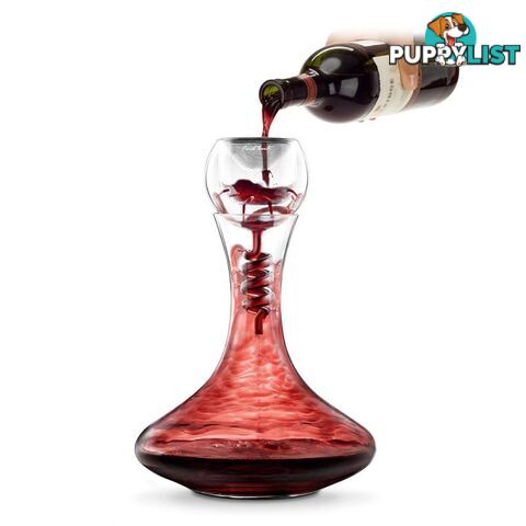 Twister Decanter and Glass Aerator By Final Touch