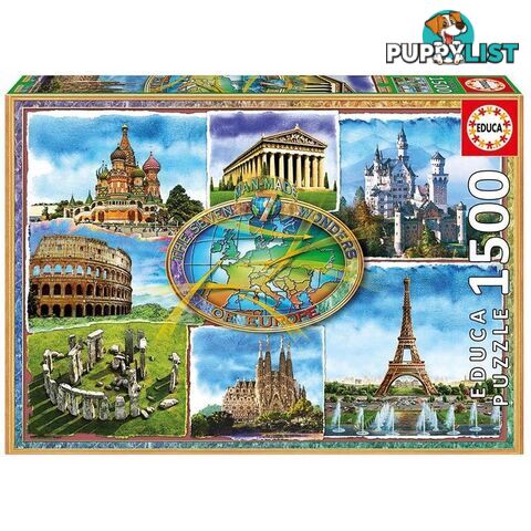 Seven Wonders of Europe 1500 Pieces Jigsaw Puzzle