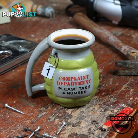 Complaint Department Grenade Mug