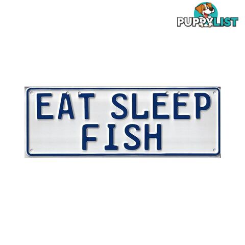 Eat Sleep Fish Novelty Number Plate