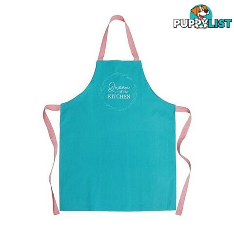 Queen of The Kitchen Teal Garden Apron