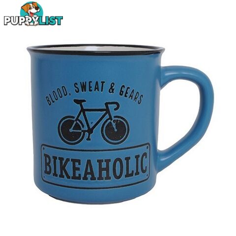 Blood, Sweat & Gears Bikeaholic Manly Mug