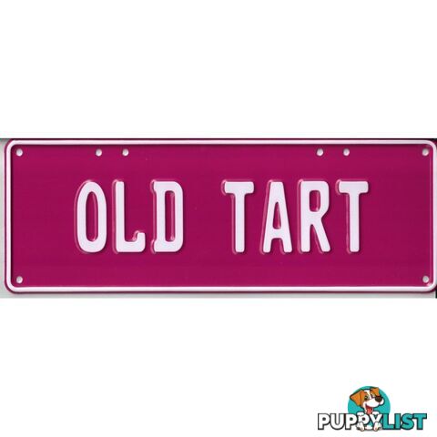 Old Tart Novelty Number Plate