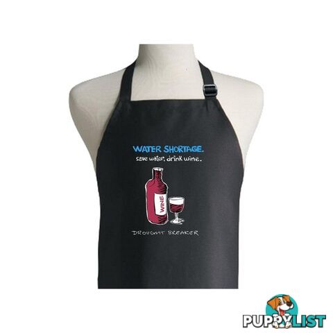 Save Water Drink Wine Apron