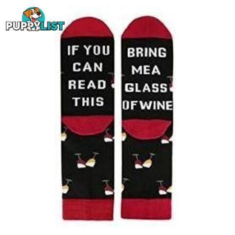 Bring Me A Glass of Wine Socks