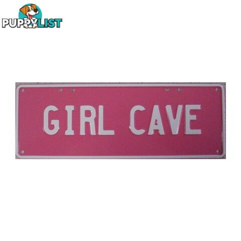 Girl Cave Novelty Number Plate