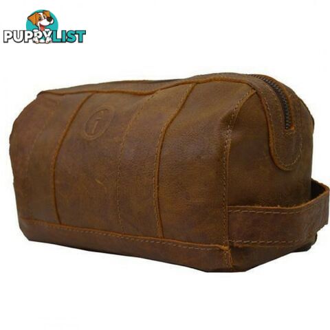 Watson Genuine Leather Toiletry Bag by Indepal Leather