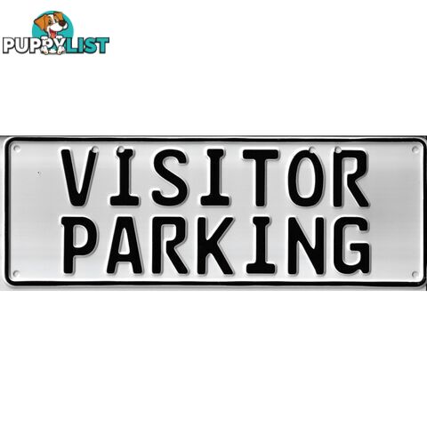 Visitor Parking Number Plate Signage