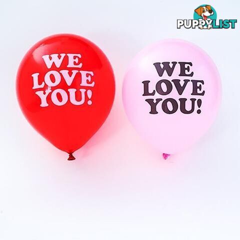 We Love You Balloons - Pack of 10