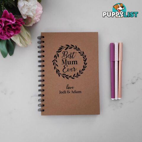 Best Mum Ever - Personalised Notebook for Mum, Nan, Grandma