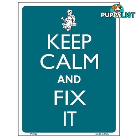 Keep Calm and Fix It Tin Sign