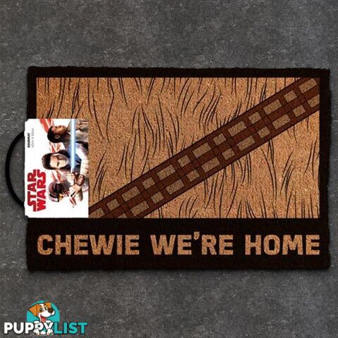 Star Wars Chewie We're Home Doormat