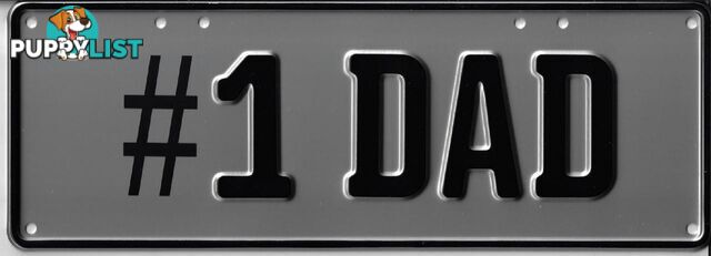 No.1 Dad Number Plate