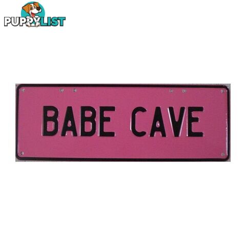 Babe Cave Novelty Number Plate