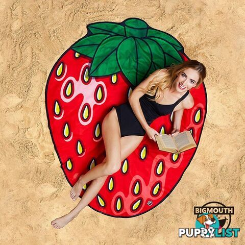 Gigantic Strawberry Beach Towel