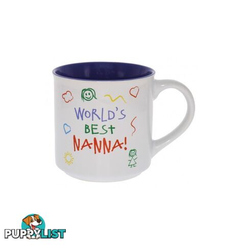 World's Best Nanna Kid Art Mug