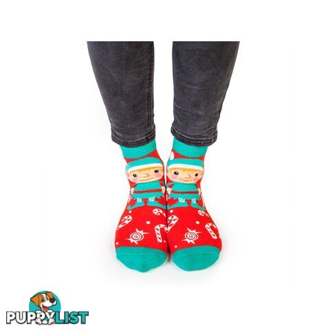 Christmas Elf Feet Speak Socks