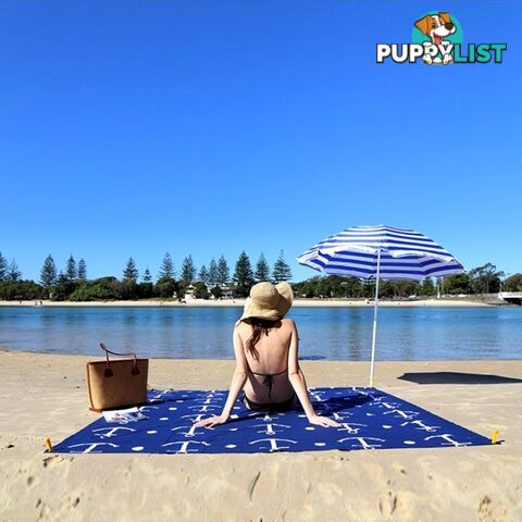 Giant Beach Throw with Sand Pegs and Carry Bag