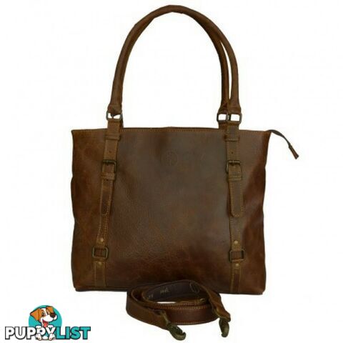 Genuine Leather Buckle Bag by Indepal Leather