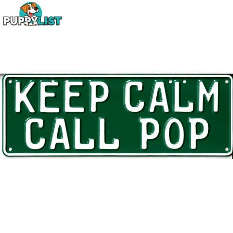 Keep Calm Call Pop Novelty Number Plate