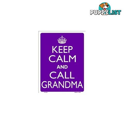 Keep Calm and Call Grandma Tin Sign