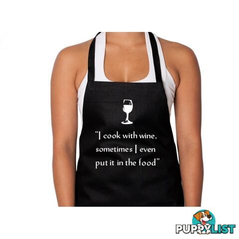 I Cook with Wine Apron