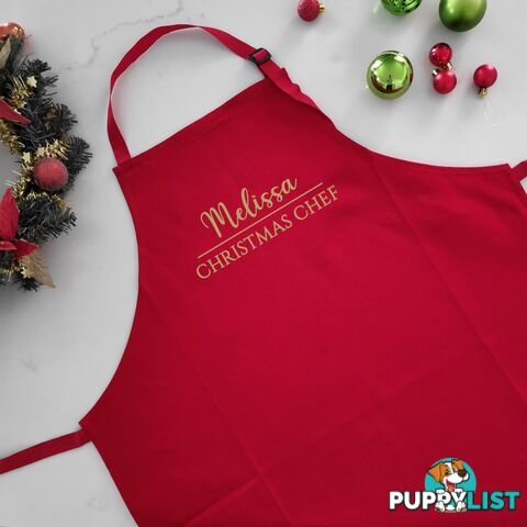 Personalised Christmas Apron - Christmas Chef