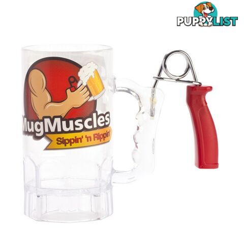 Muscle Beer Mug With Muscle Grip - As Featured on The Living Room