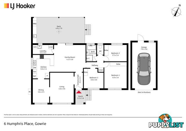 6 Humphris Place GOWRIE ACT 2904