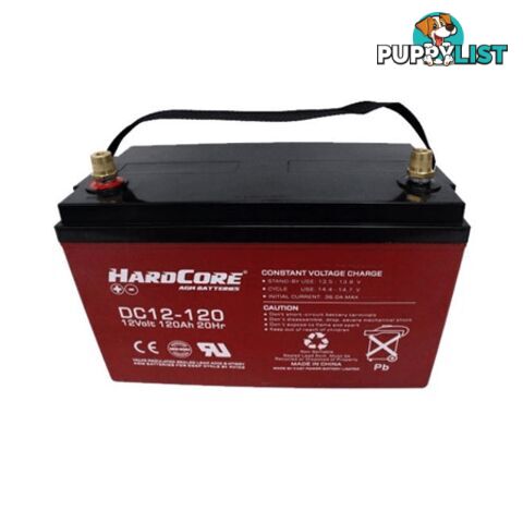 Hardcore Deep Cycle 120 Ah AGM Battery 