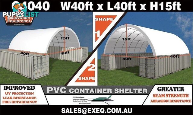 Unused Heavy duty 40ft Container Shelter